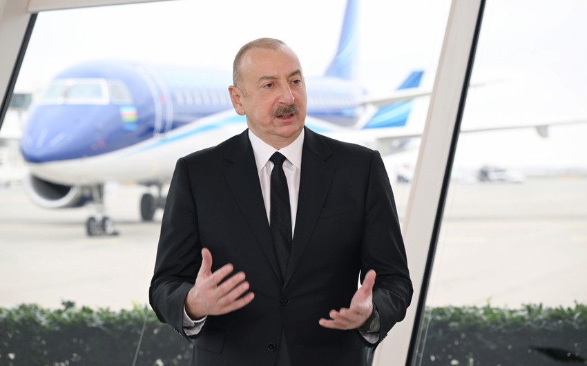 Ильхам Алиев назвал ряд фактов об авиакатастрофе близ Актау